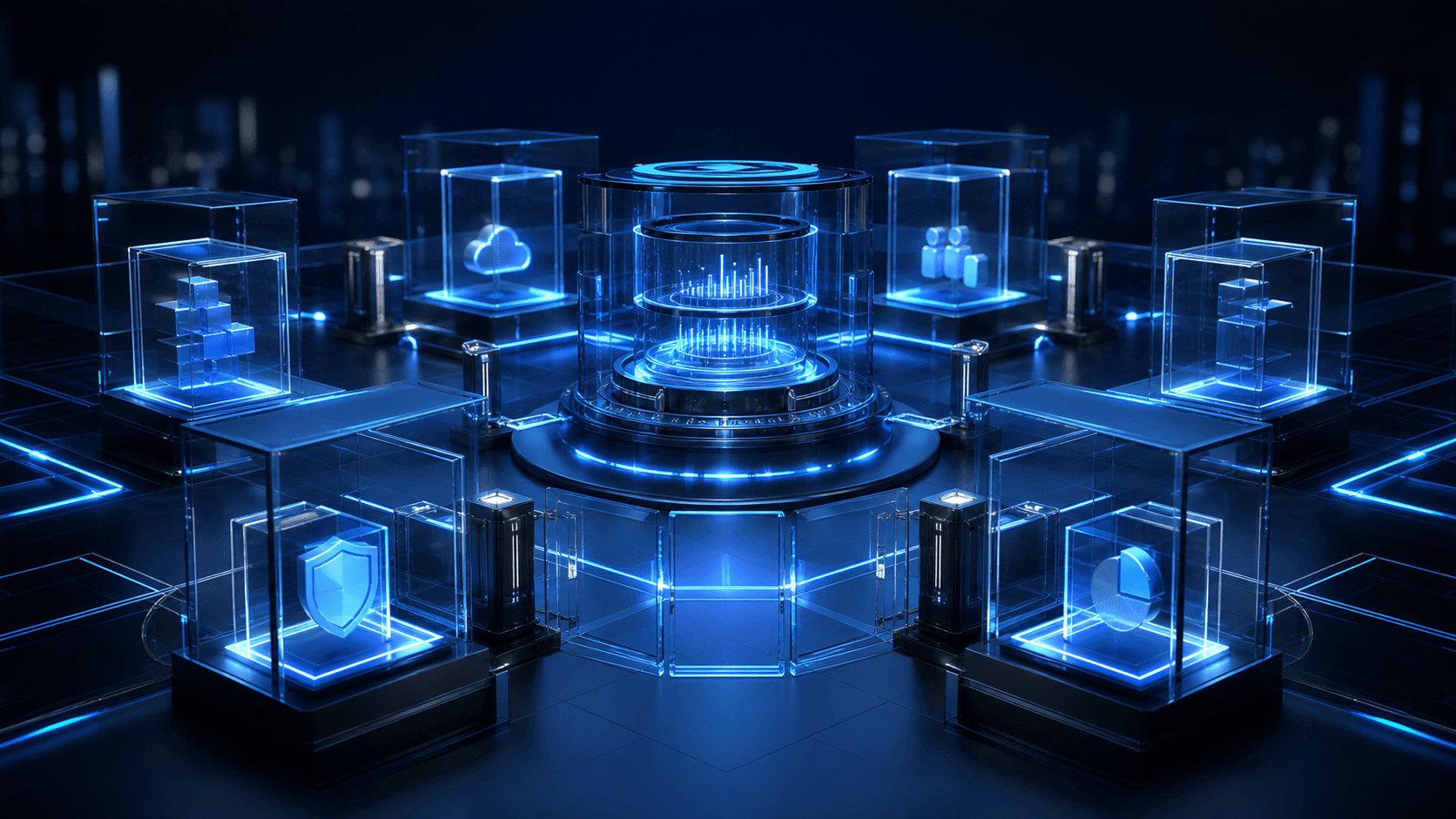 A structured framework representing product, service, and billing boundaries